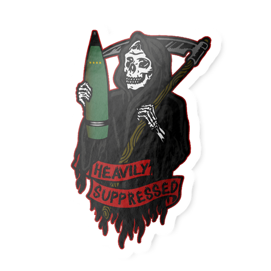 Artillery Reaper Traditional Tattoo Sticker