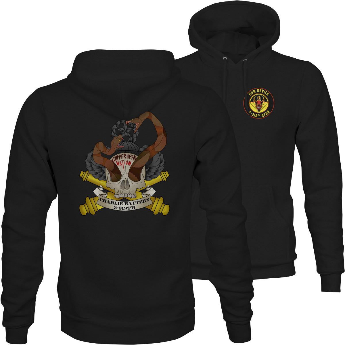 Charlie Battery 3-319 AFAR Hoodie