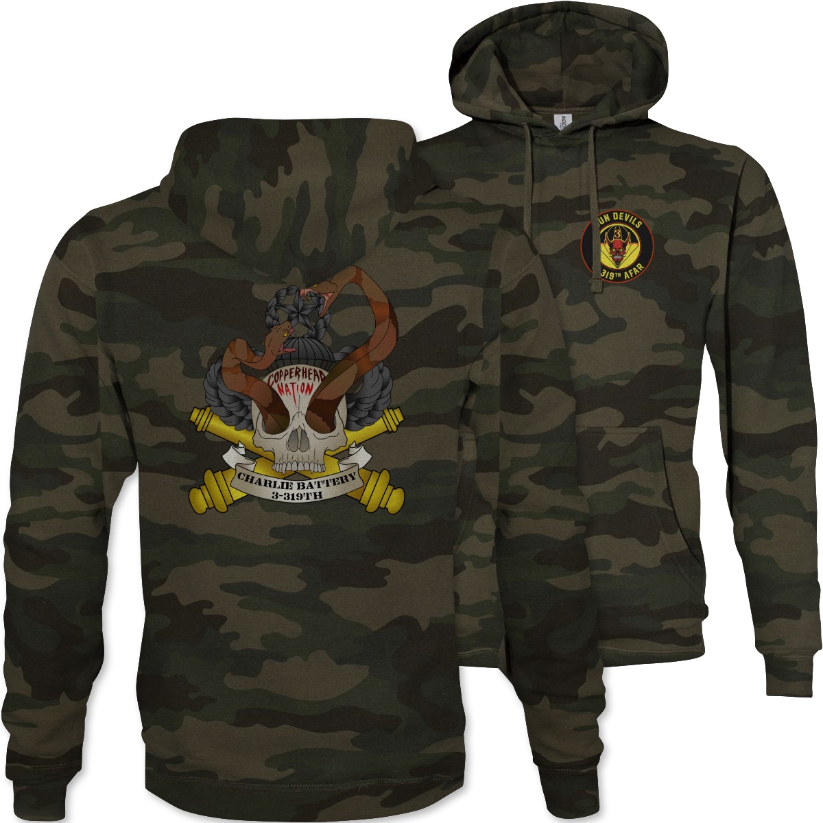 Charlie Battery 3-319 AFAR Hoodie