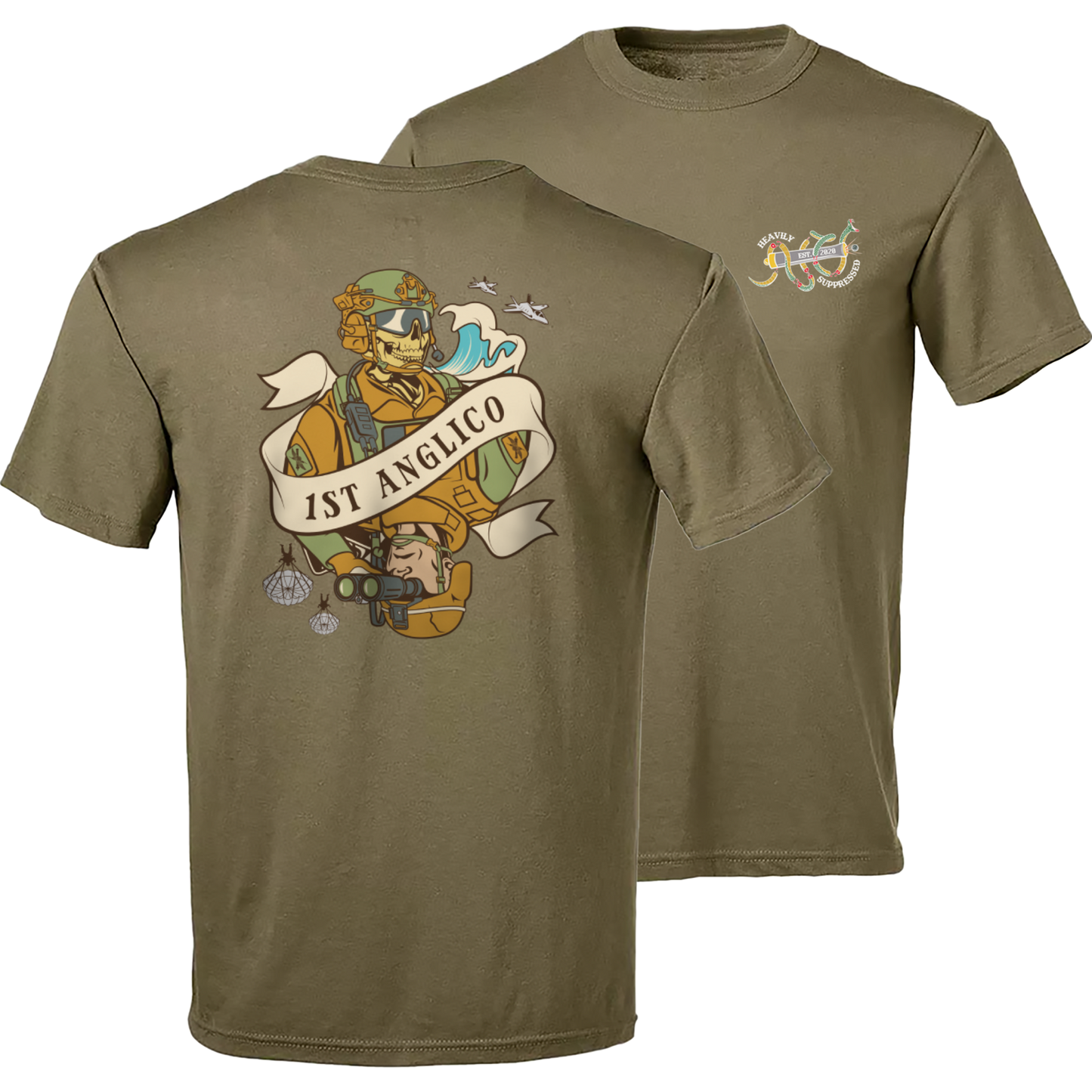 1st ANGLICO Death Card Tee