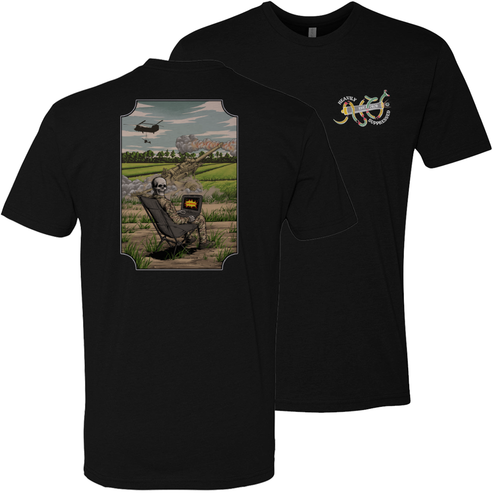 Airborne Artillery Lawn Chair Tee