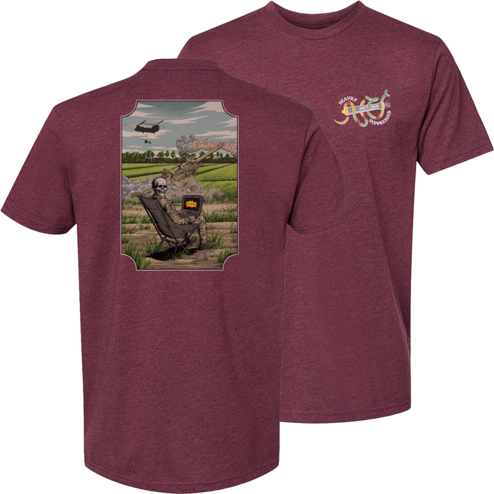 Airborne Artillery Lawn Chair Tee