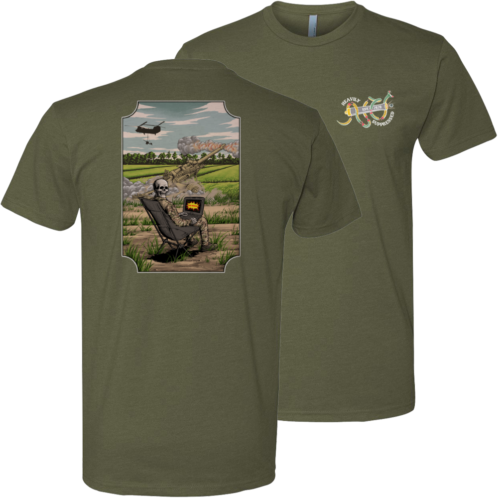 Airborne Artillery Lawn Chair Tee