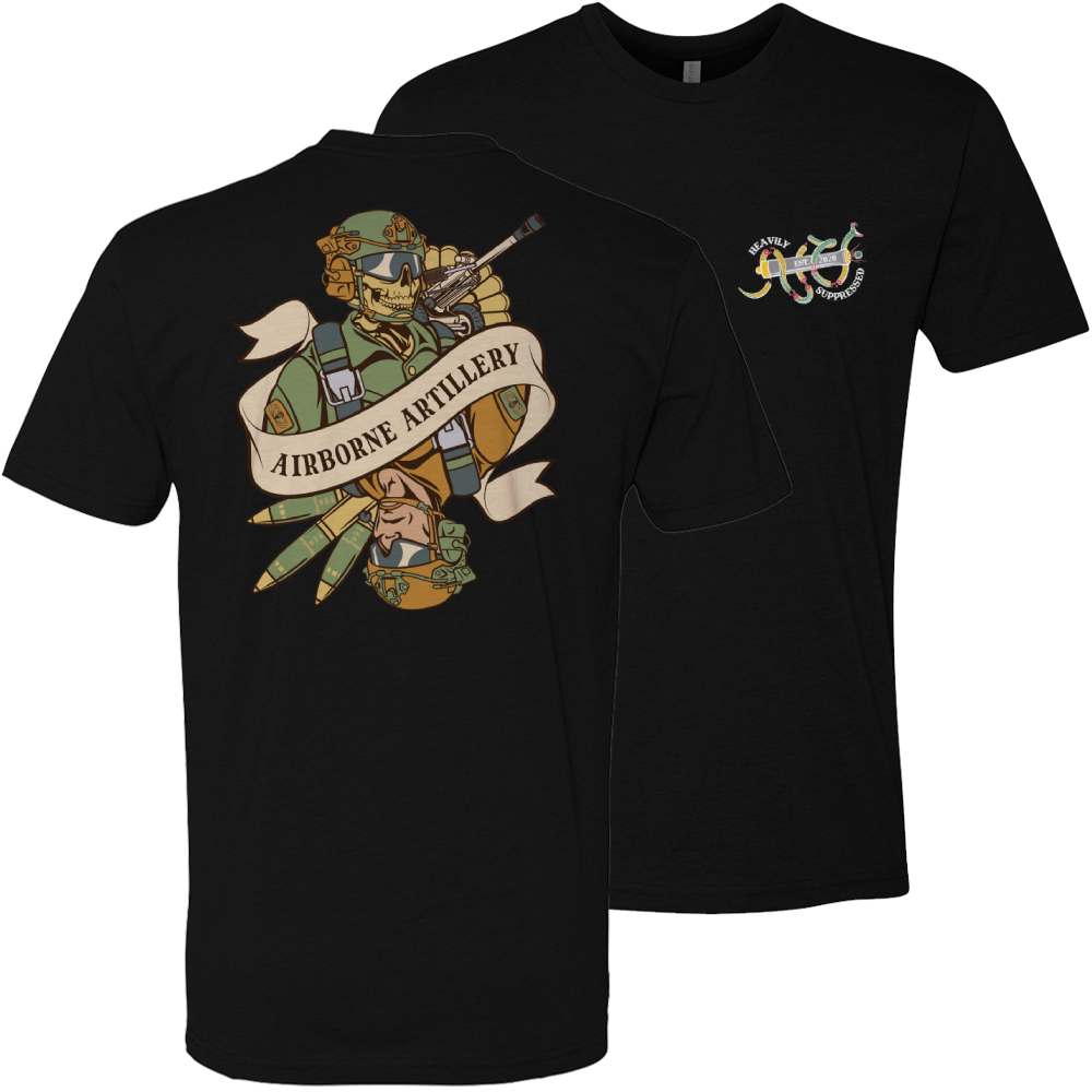 Airborne Artillery Death Card Tee