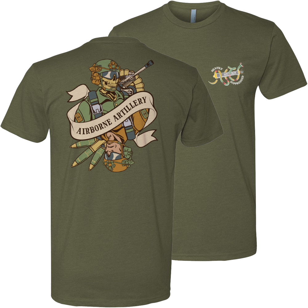 Airborne Artillery Death Card Tee