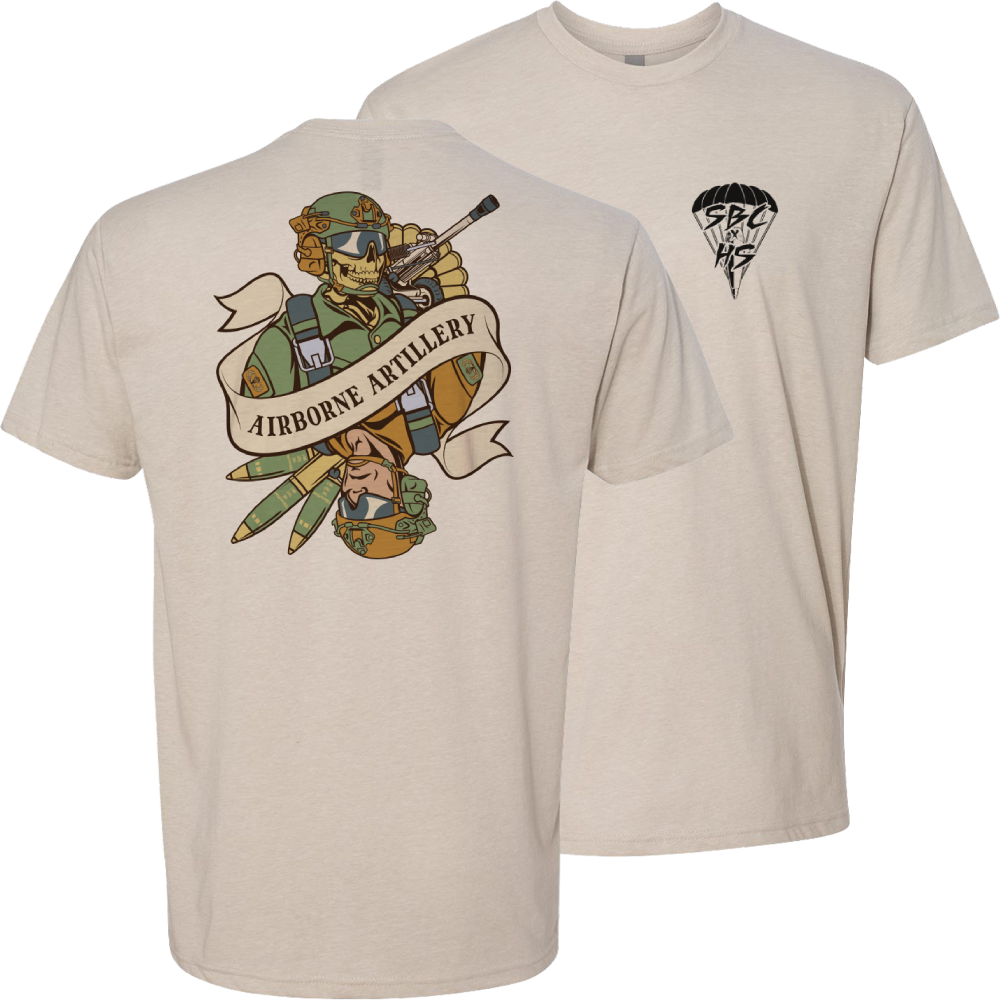 Airborne Artillery Death Card Tee