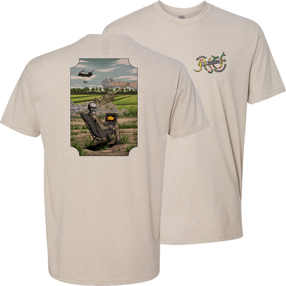 Airborne Artillery Lawn Chair Tee