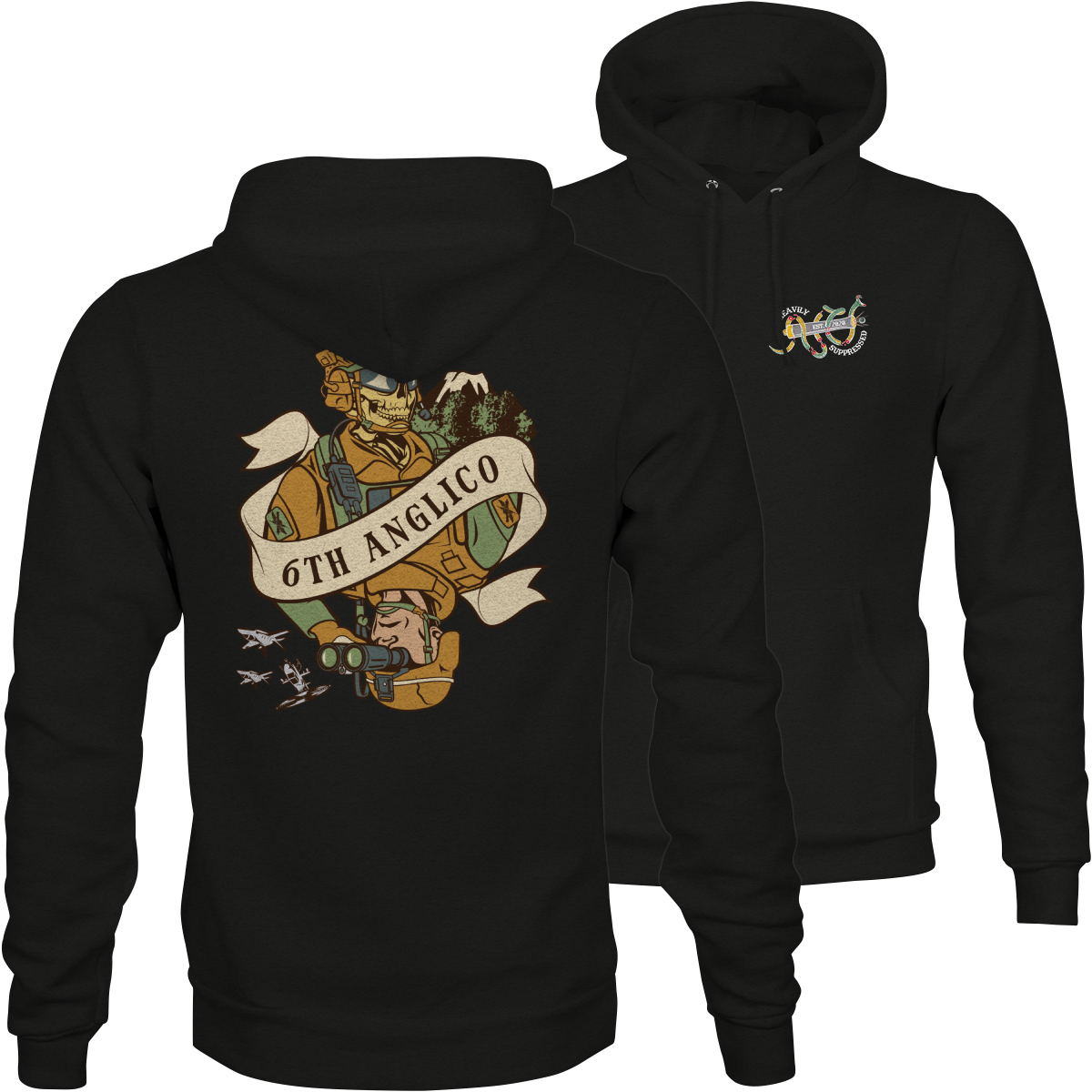 6th ANGLICO Death Card Hoodie