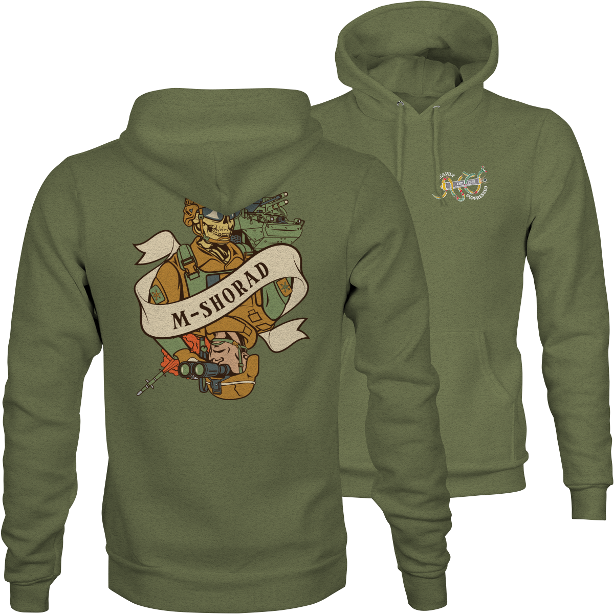 M-SHORAD Death Card Hoodie