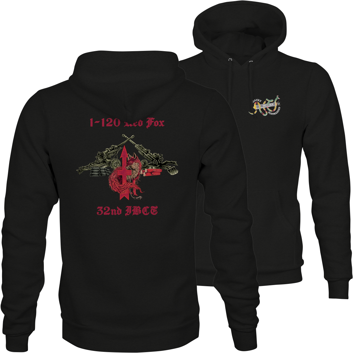 Red Fox Bn Hoodie