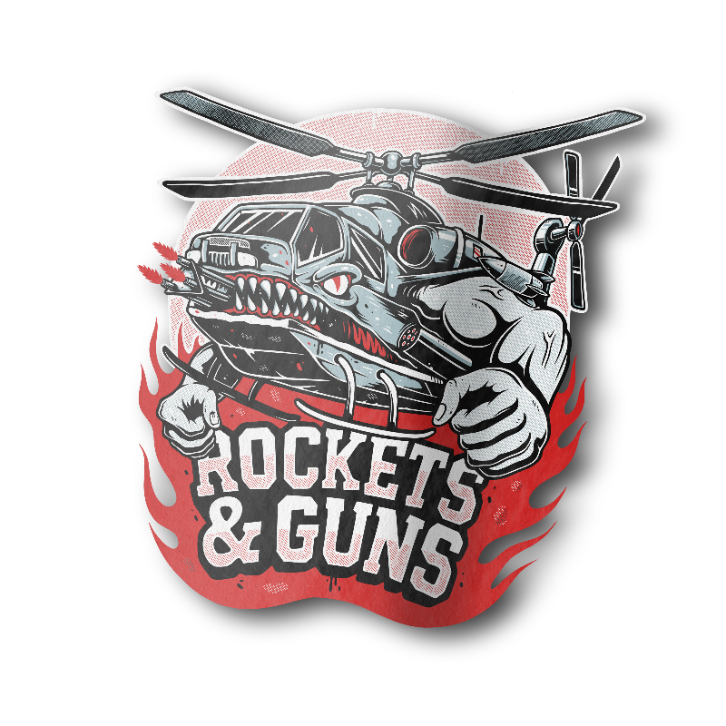 Rockets & Guns Sticker