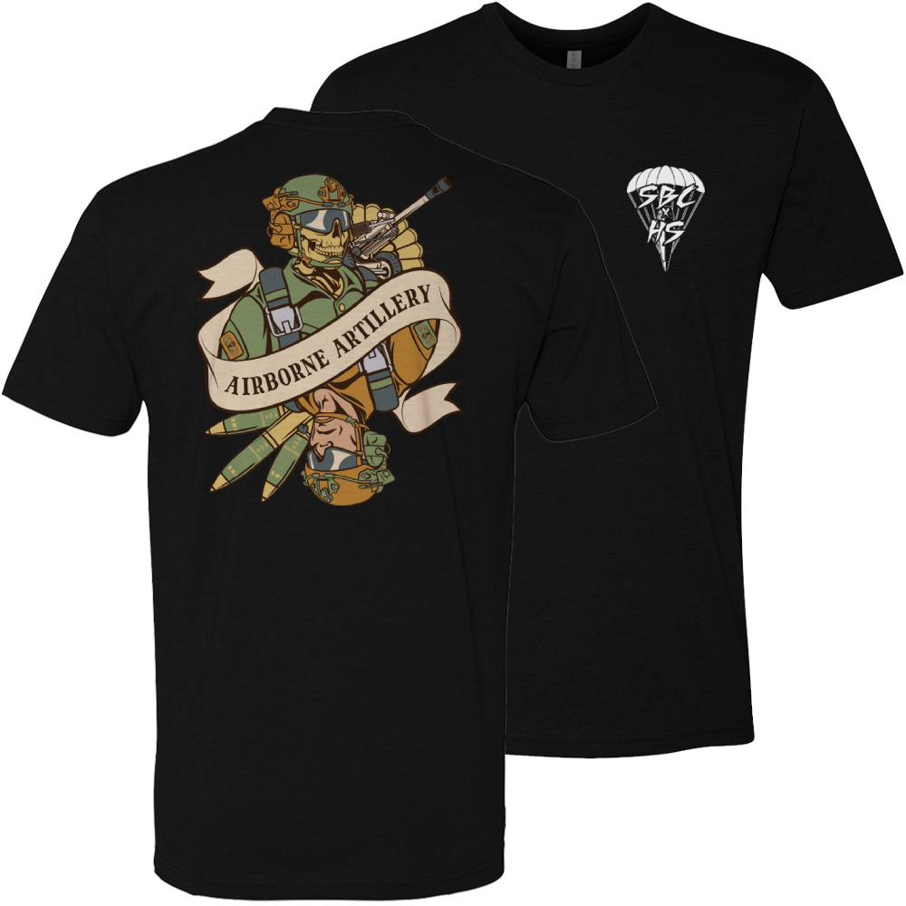 Airborne Artillery Death Card Tee
