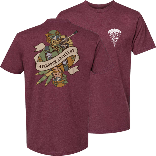Airborne Artillery Death Card Tee