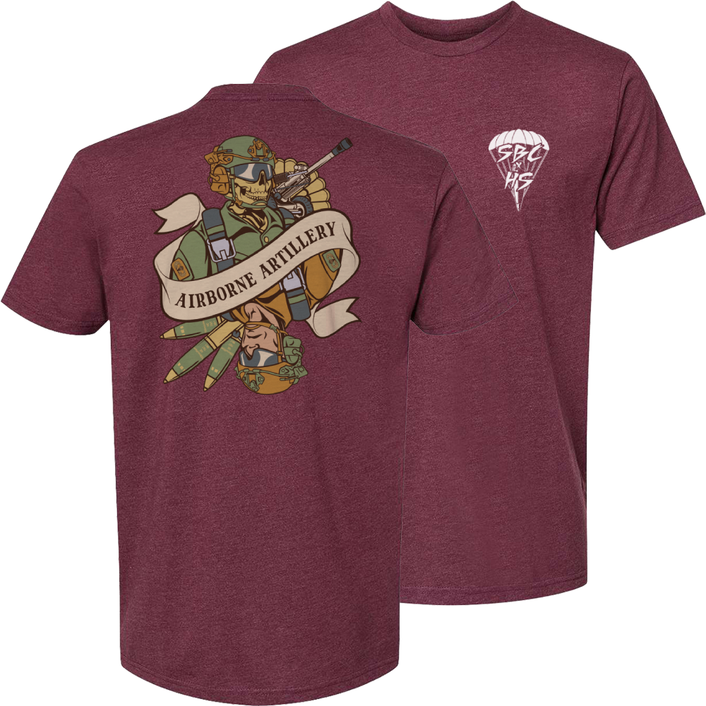 Airborne Artillery Death Card Tee