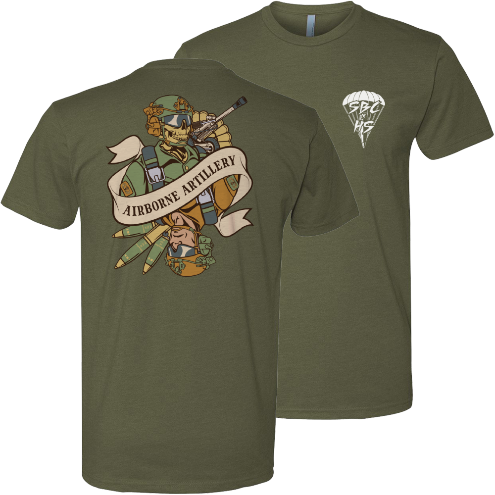 Airborne Artillery Death Card Tee
