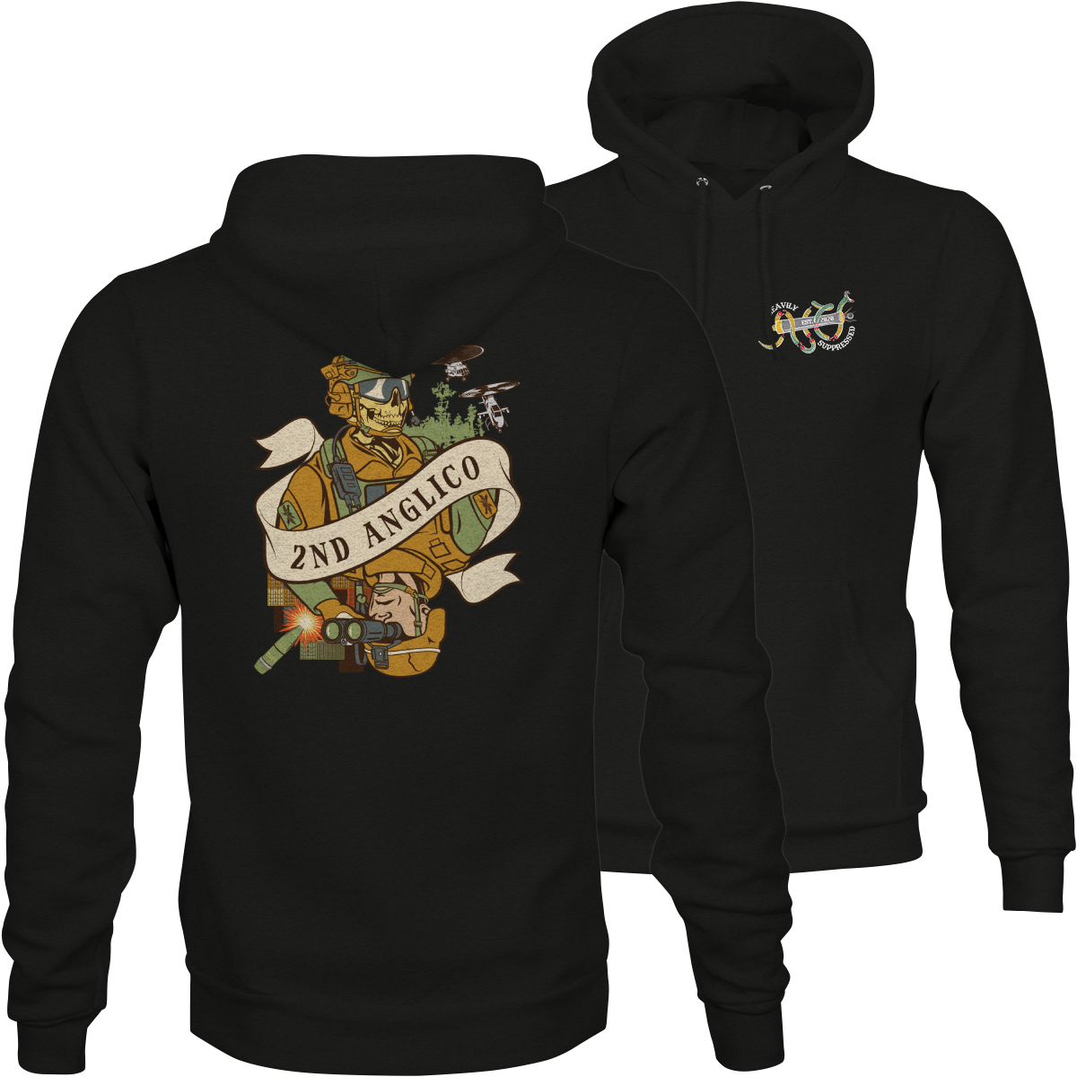2nd ANGLICO Death Card Hoodie