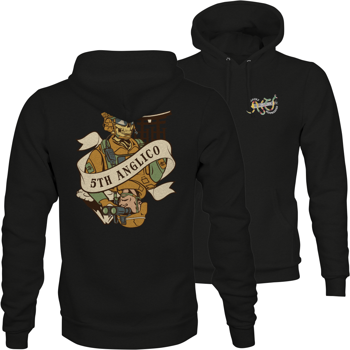 5th ANGLICO Death Card Hoodie