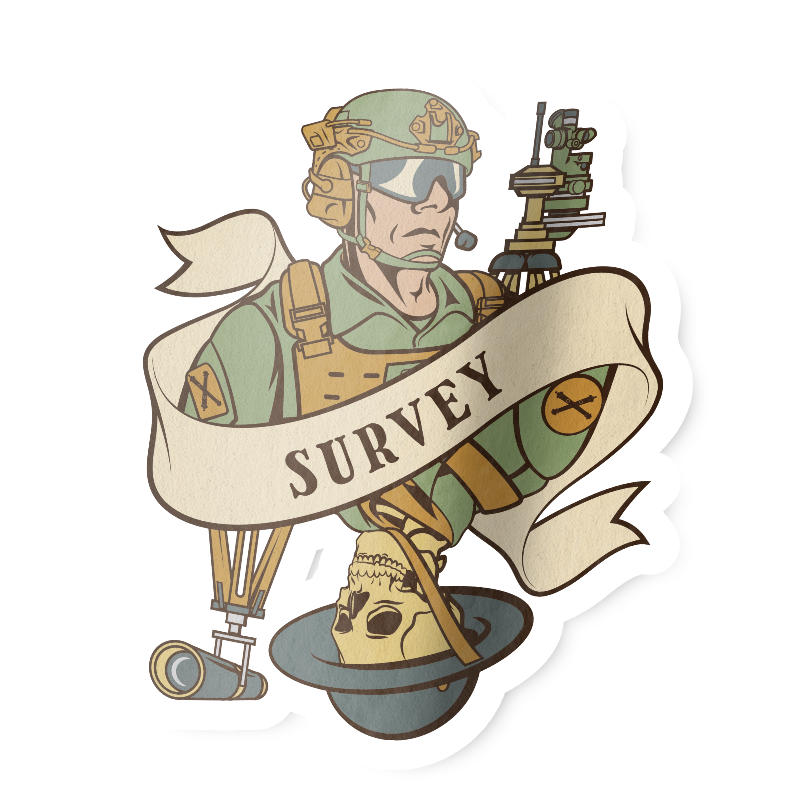 Survey Death Card Sticker