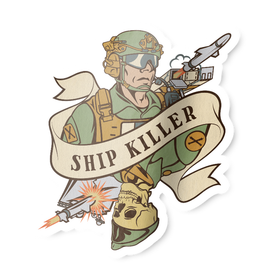 NMESIS Ship Killer Death Card Sticker