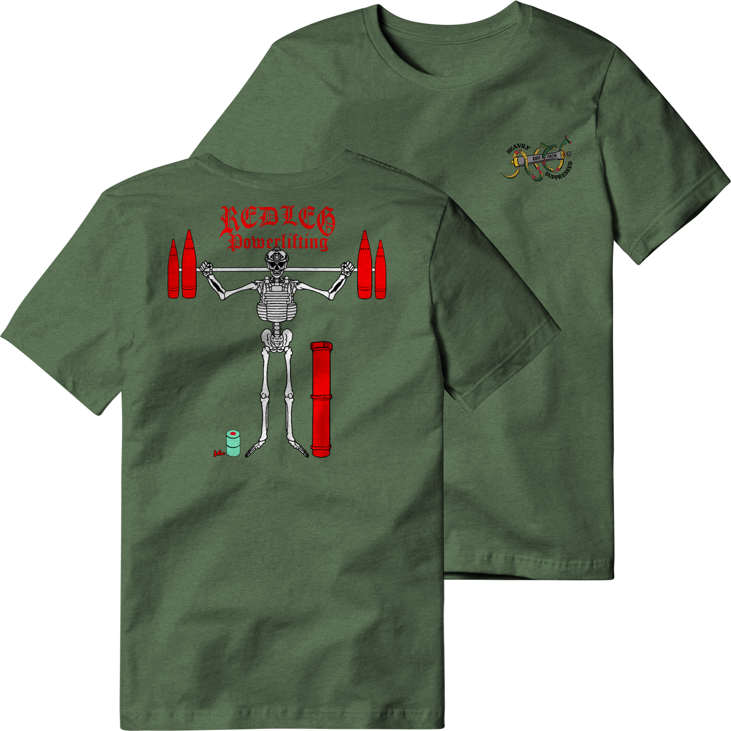 Redleg Powerlifting Tee