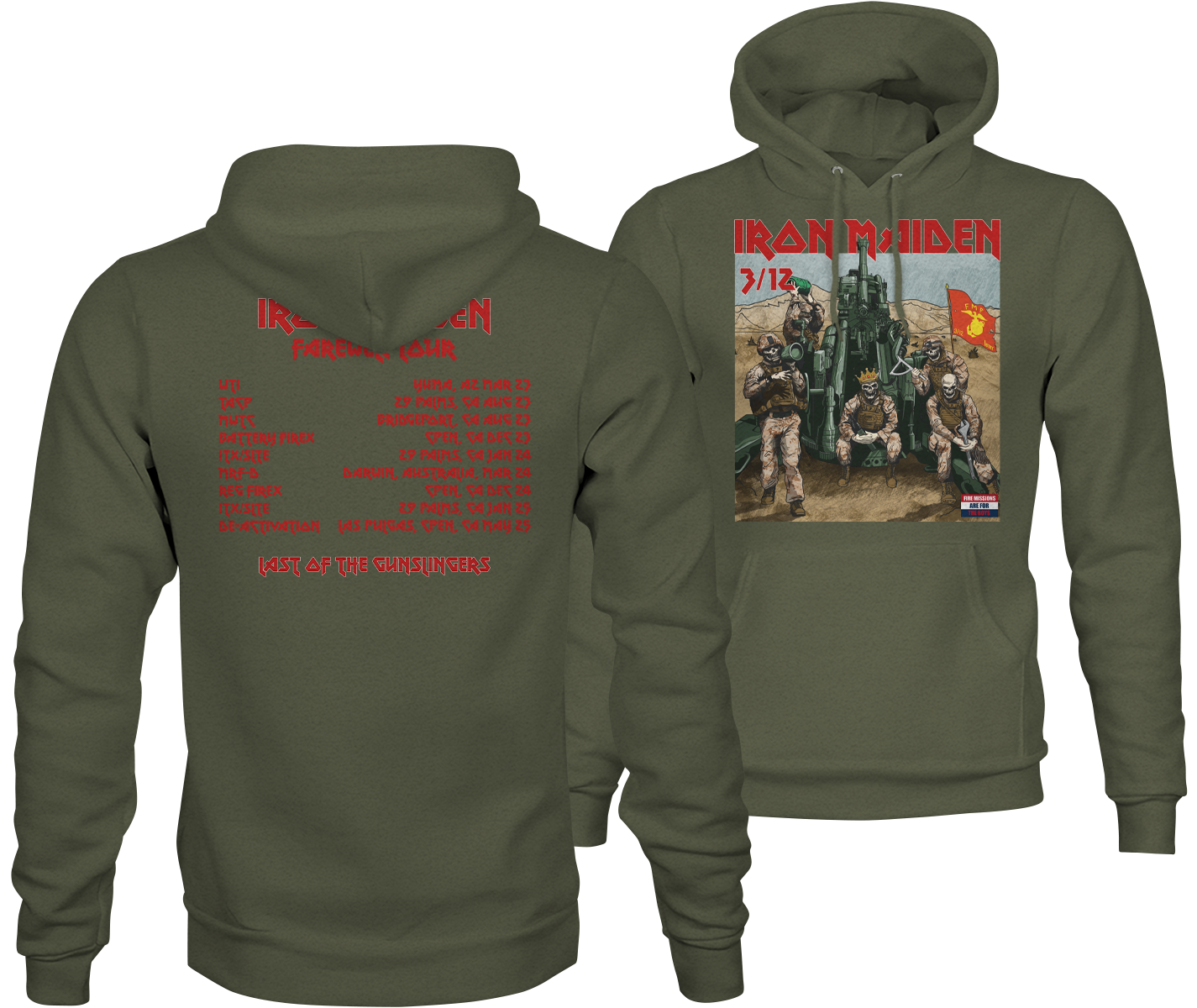 Iron Maiden 3/12 "Farewell Tour" Hoodie