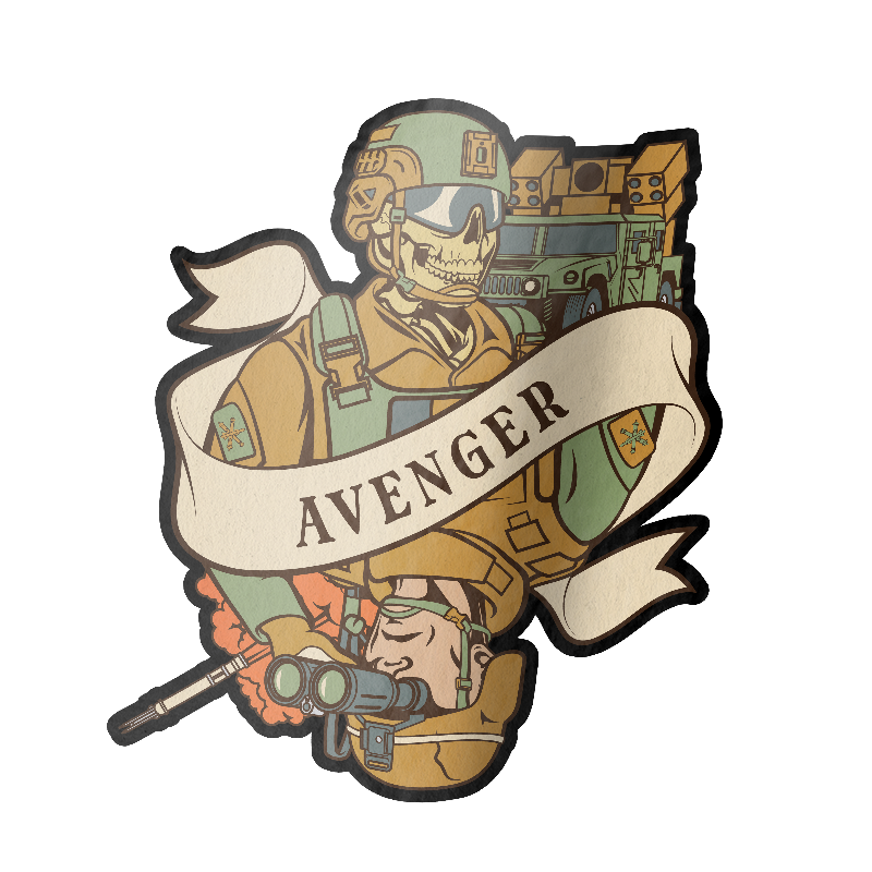 Avenger Death Card Sticker