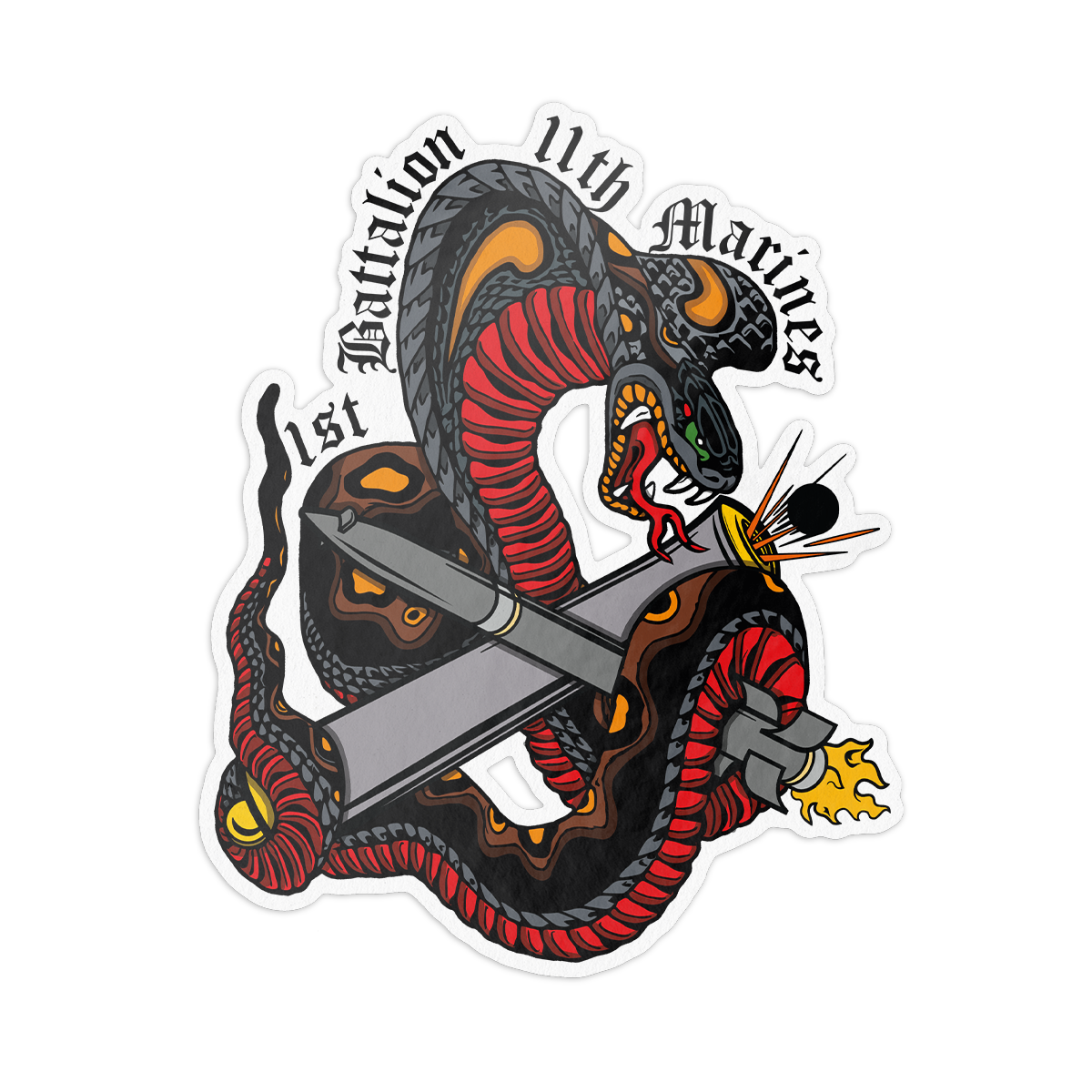 Cobra Battery - Sticker