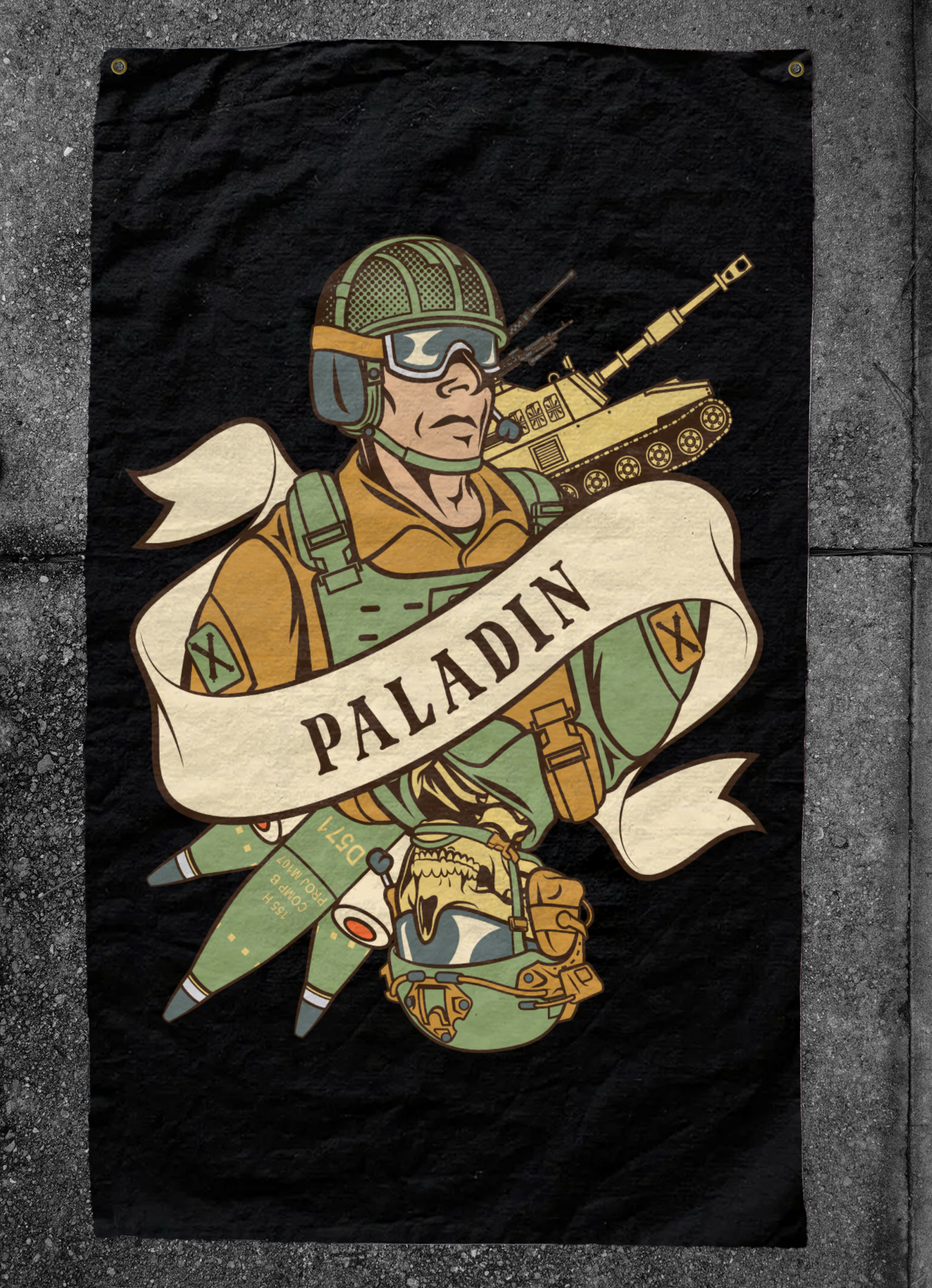 Paladin Death Card Flag