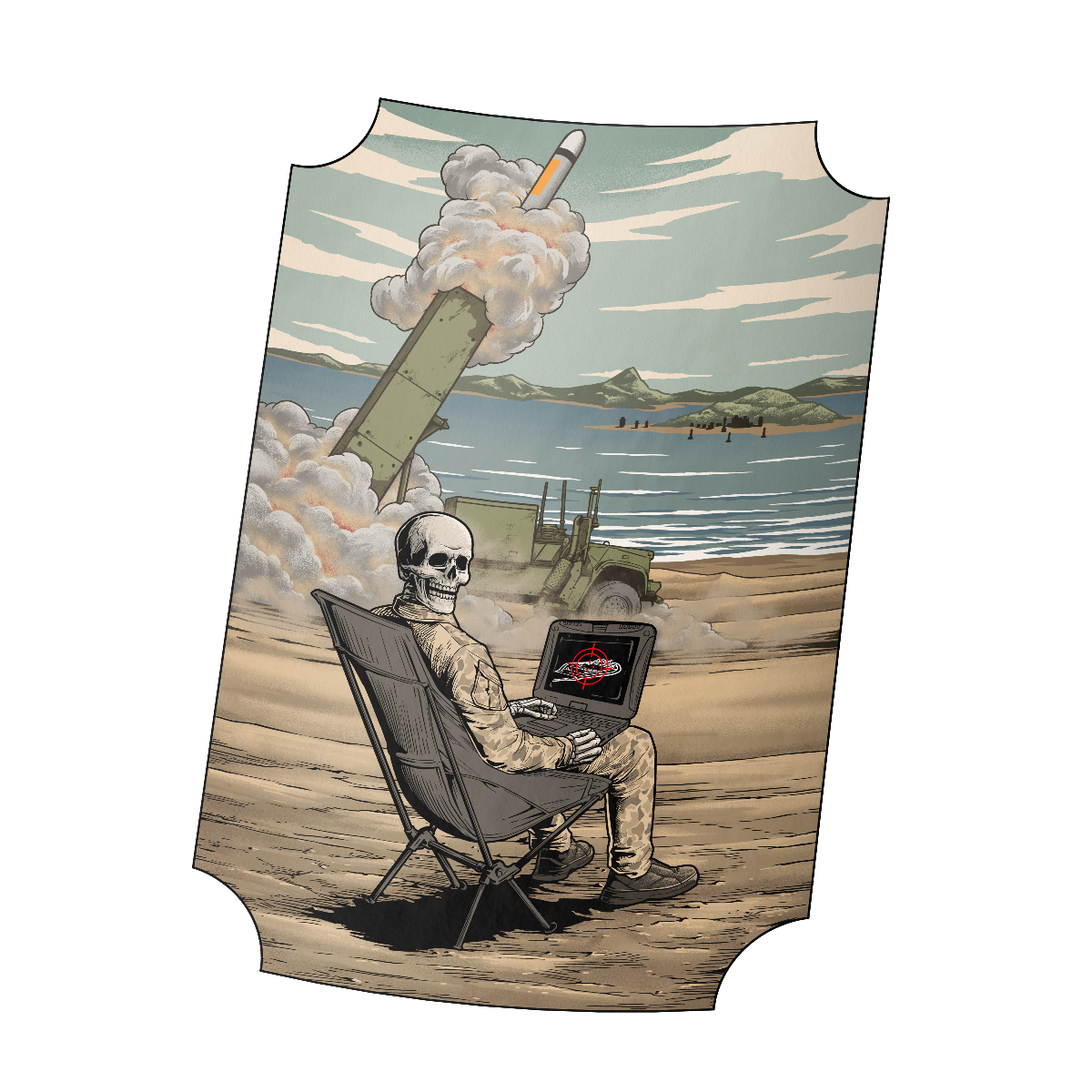 LMSL Artificial Island Hopping Sticker