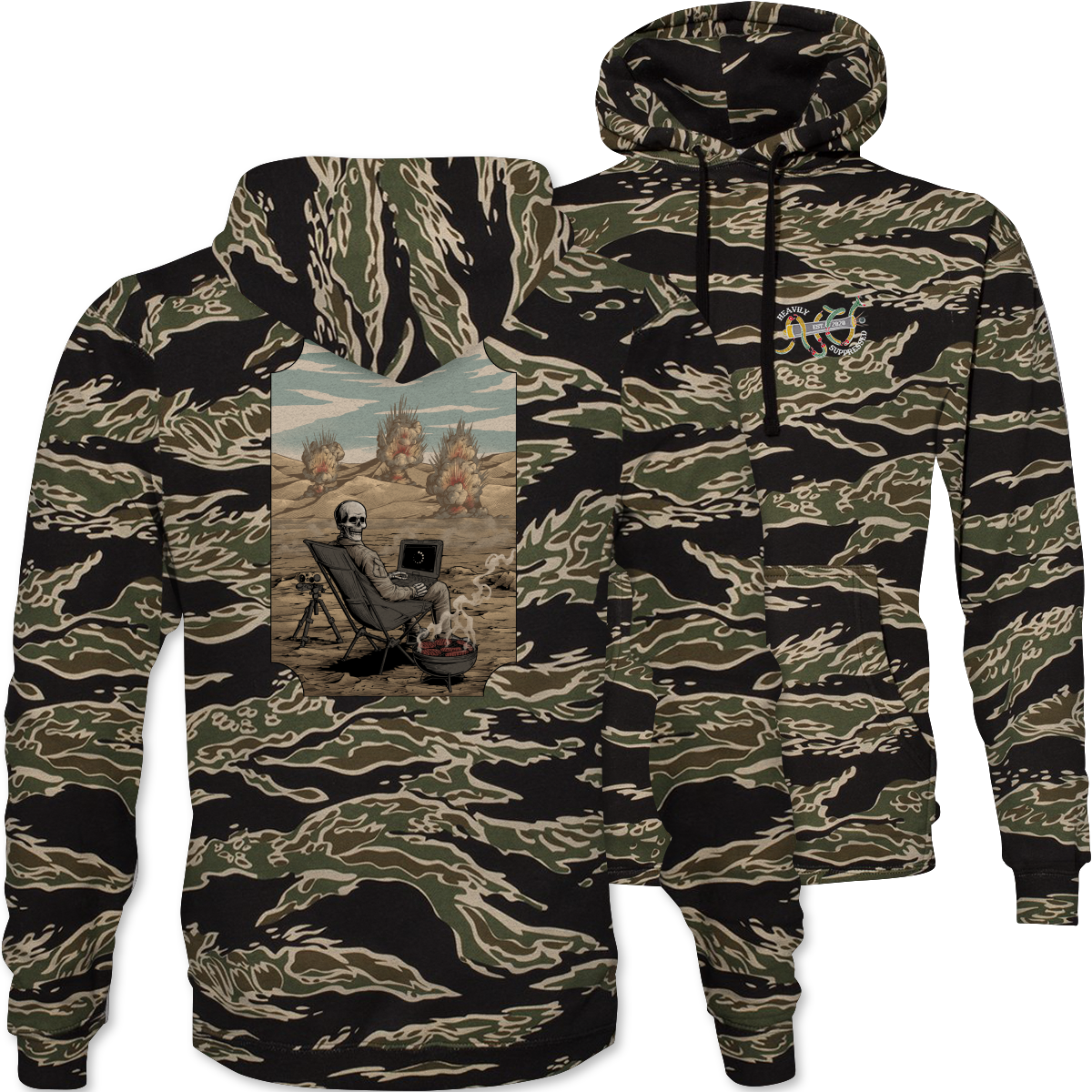 Observe and Chill Camouflage Hoodie