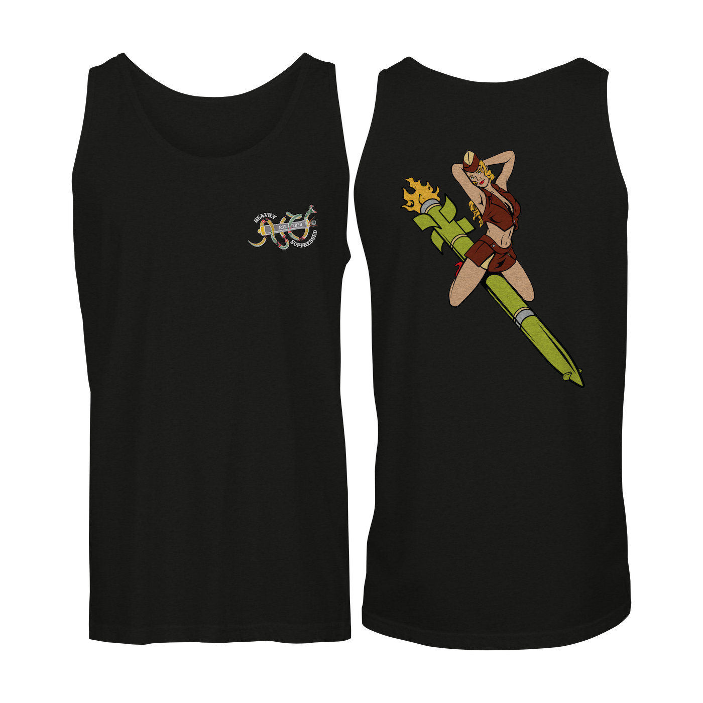 Rocket Pin Up - Tank Top