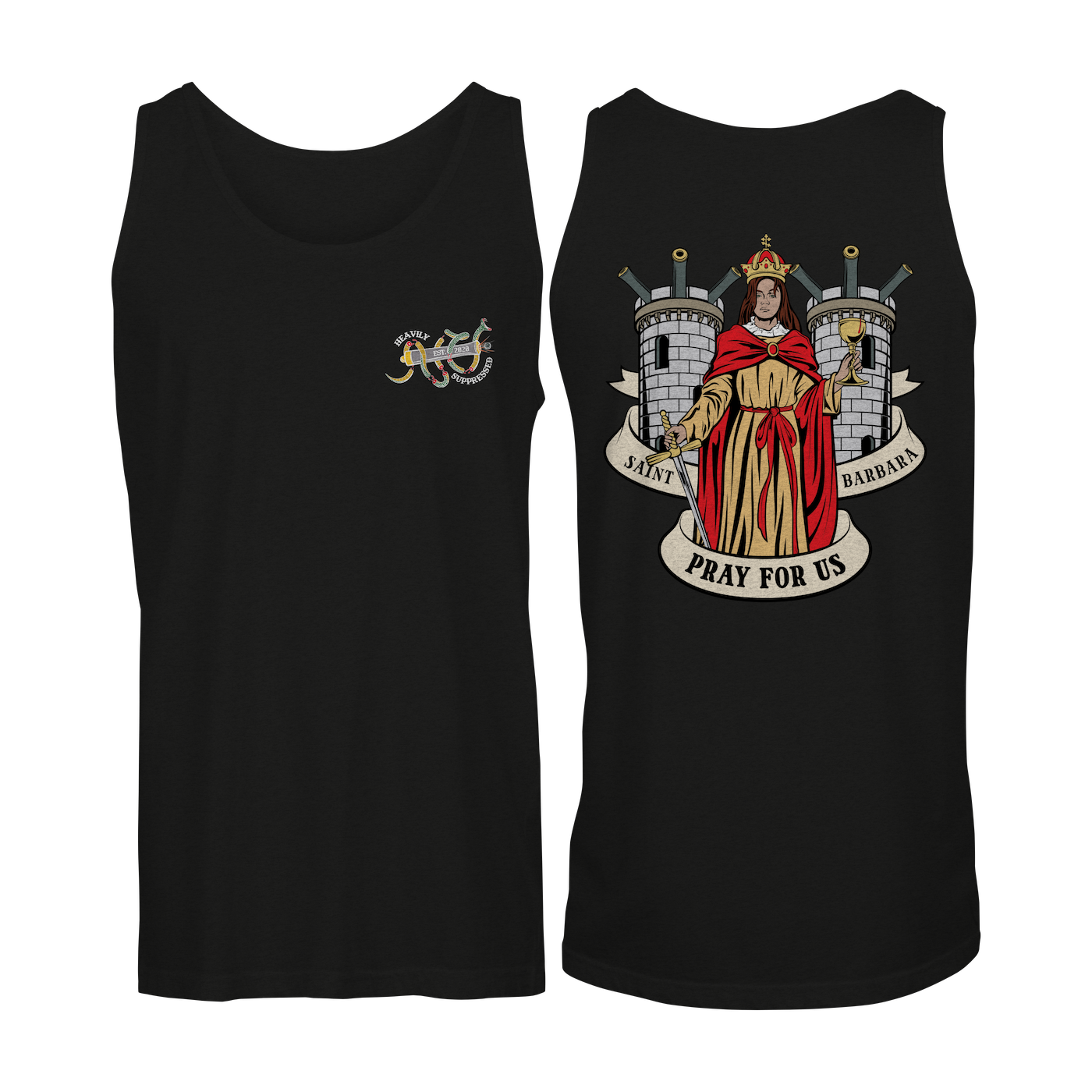 Saint Barbara Death Card - Tank Top