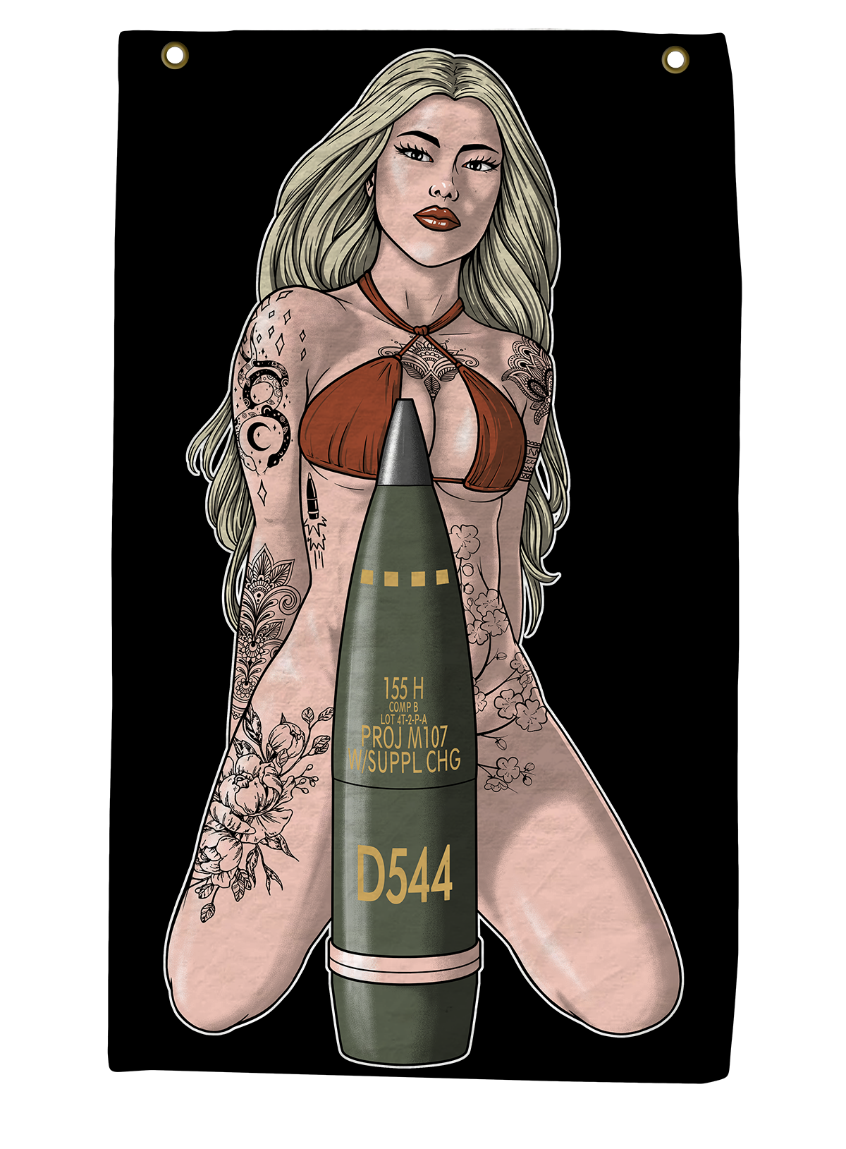 155 Pin Up Flag
