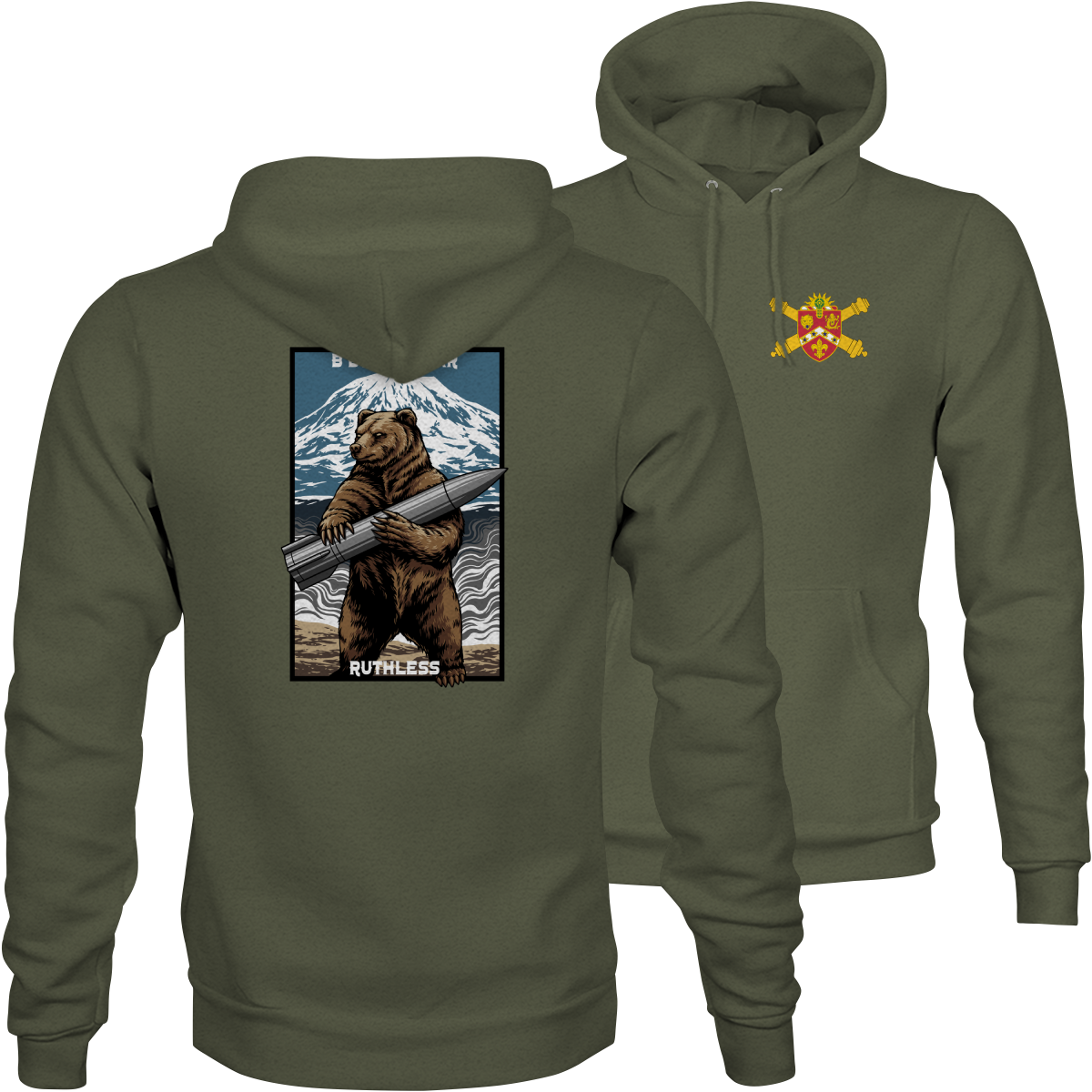 Bear Battery 1-3 FAR Hoodie - custom unit artillery hoodie