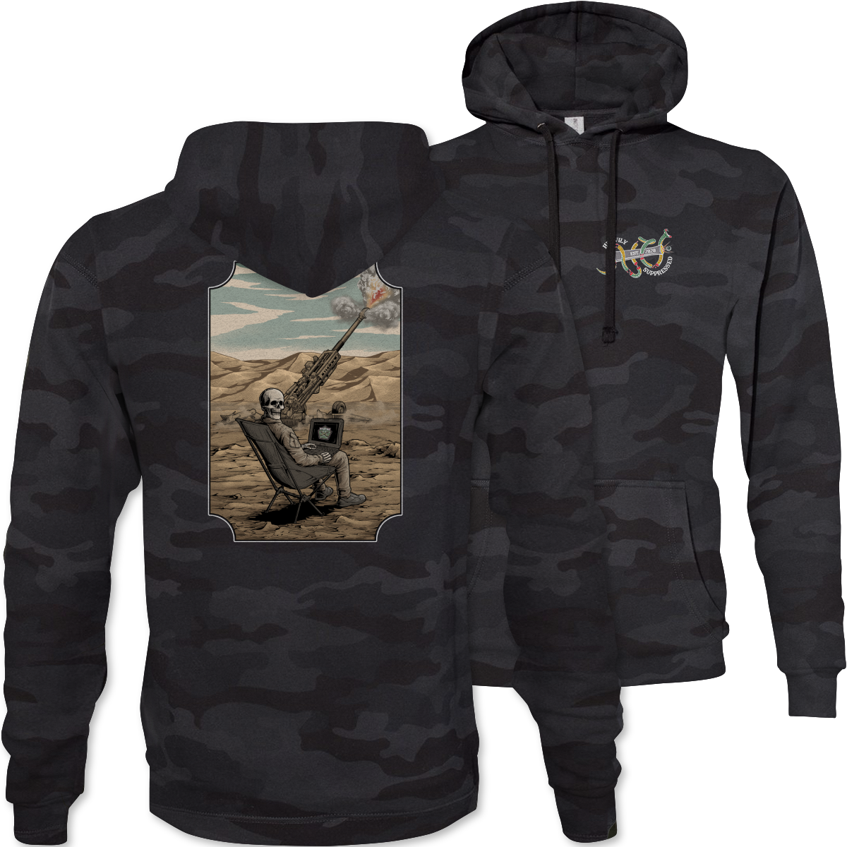 AFATDS Death Camouflage Hoodie