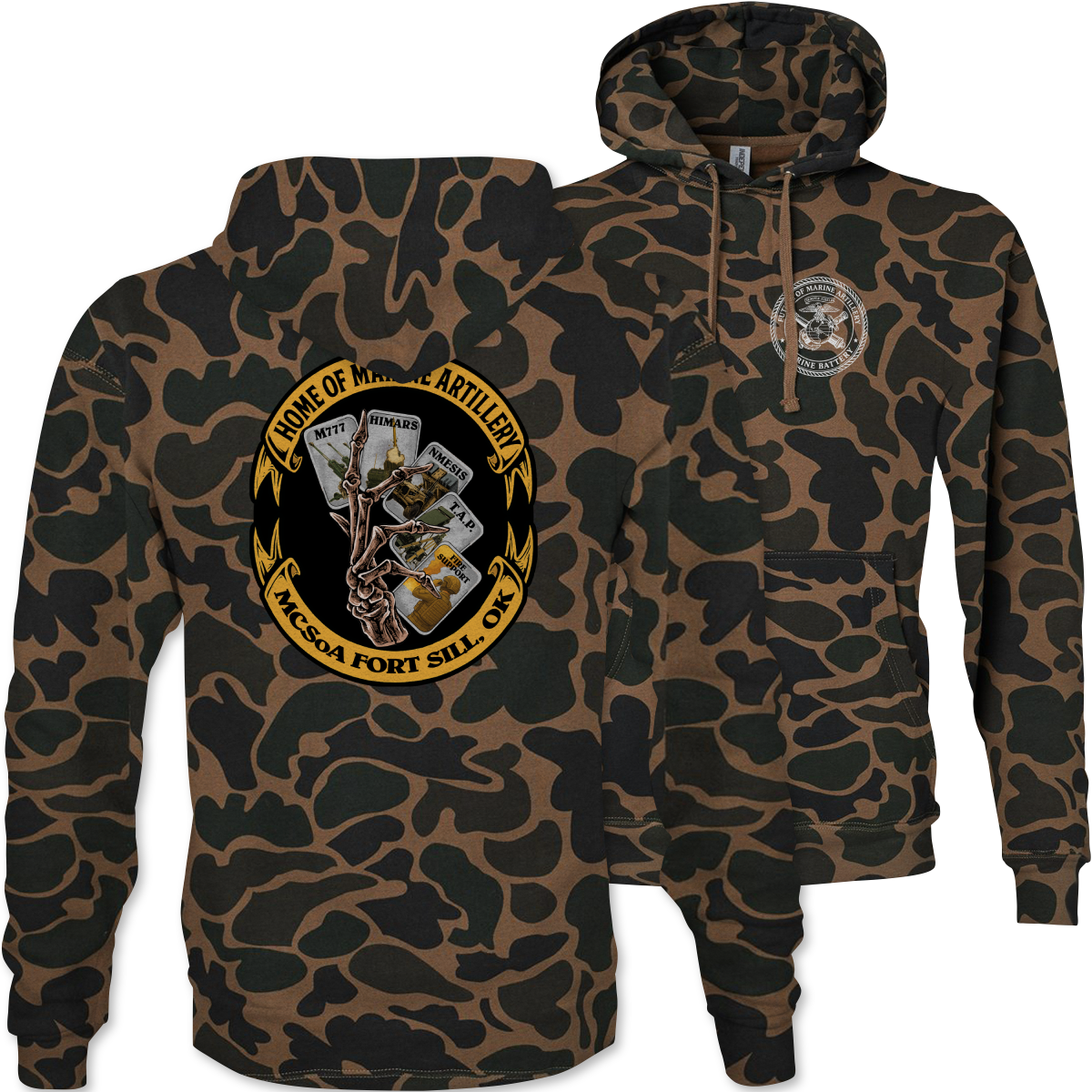 School of Artillery Camouflage Hoodie