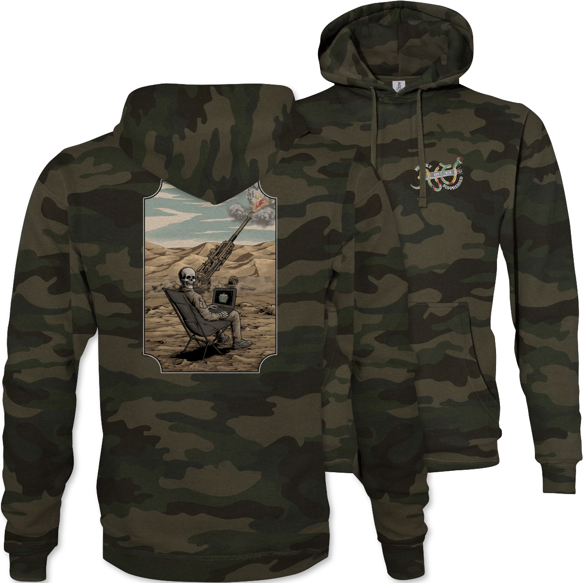 AFATDS Death Camouflage Hoodie
