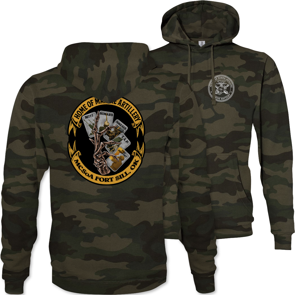 School of Artillery Camouflage Hoodie