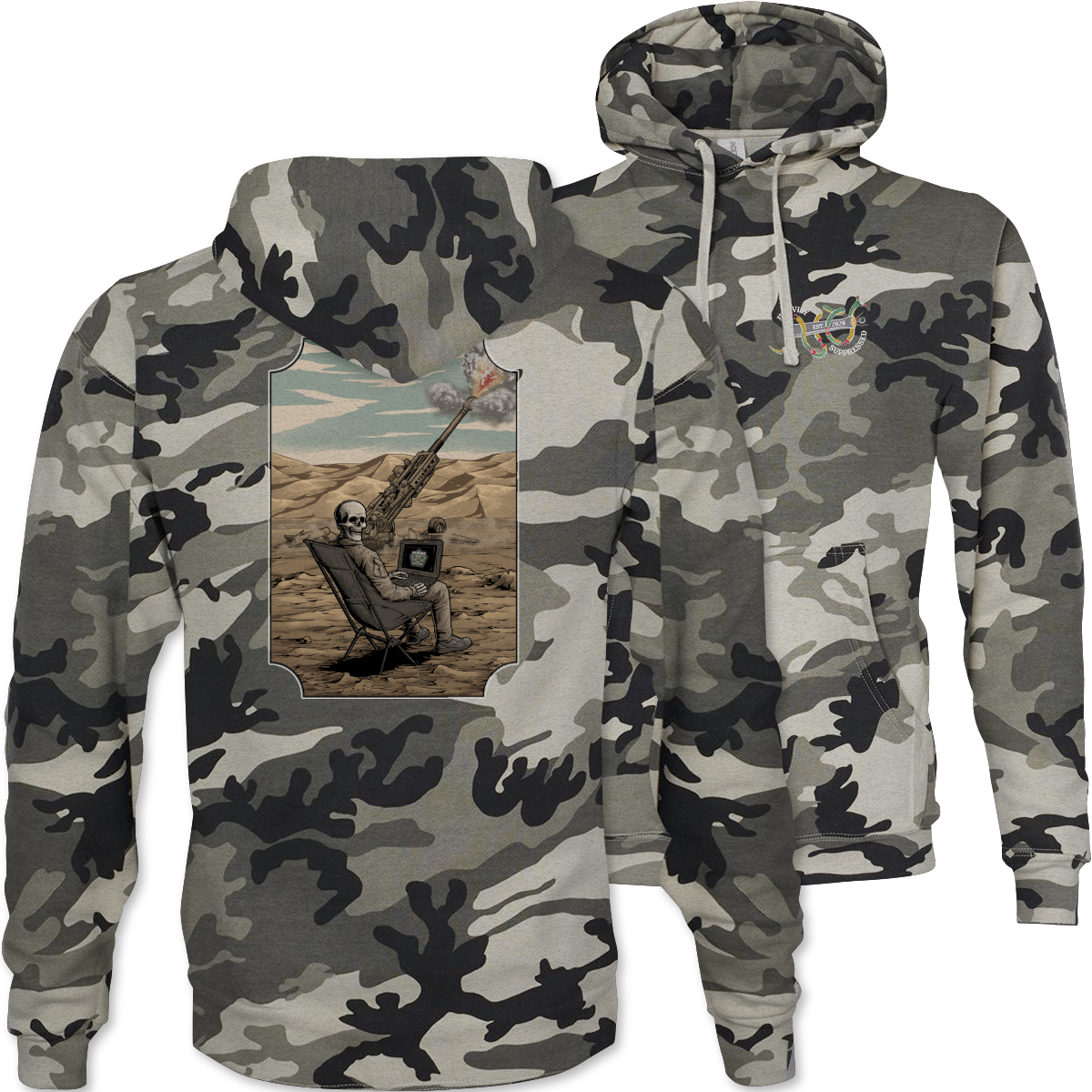 AFATDS Death Camouflage Hoodie