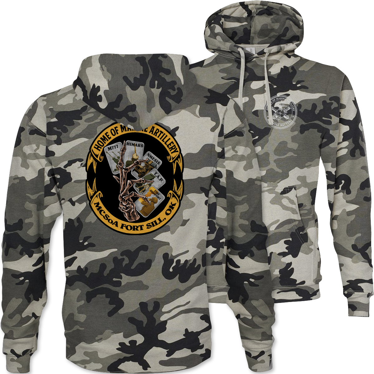 School of Artillery Camouflage Hoodie