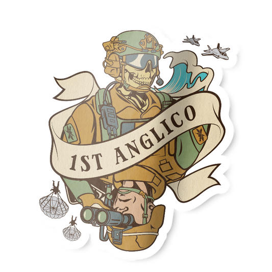 1st ANGLICO Death Card Sticker