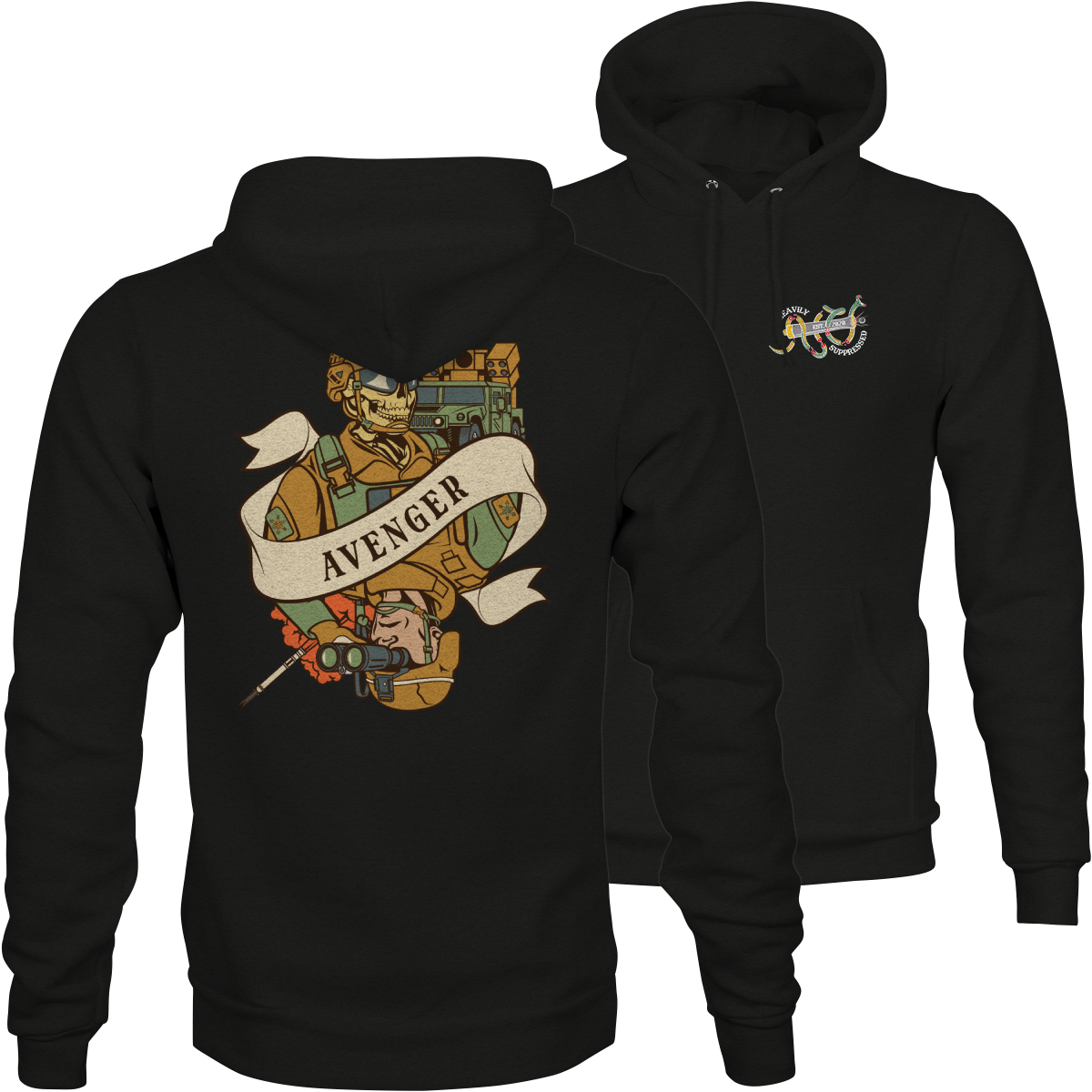 Avenger Death Card Hoodie