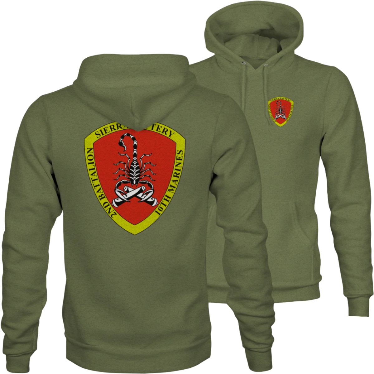 Scorpion Battery Hoodie - custom unit artillery hoodie