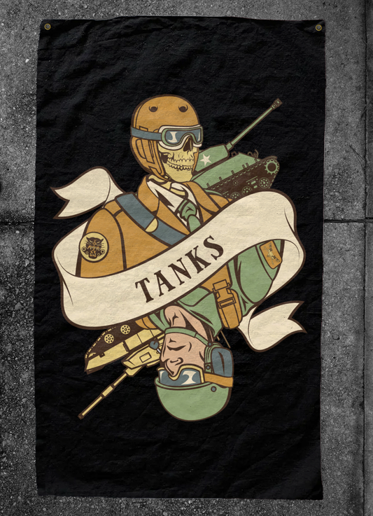 Tanks Death Card Flag