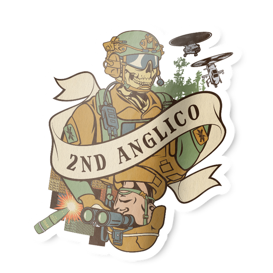 2nd ANGLICO Death Card Sticker