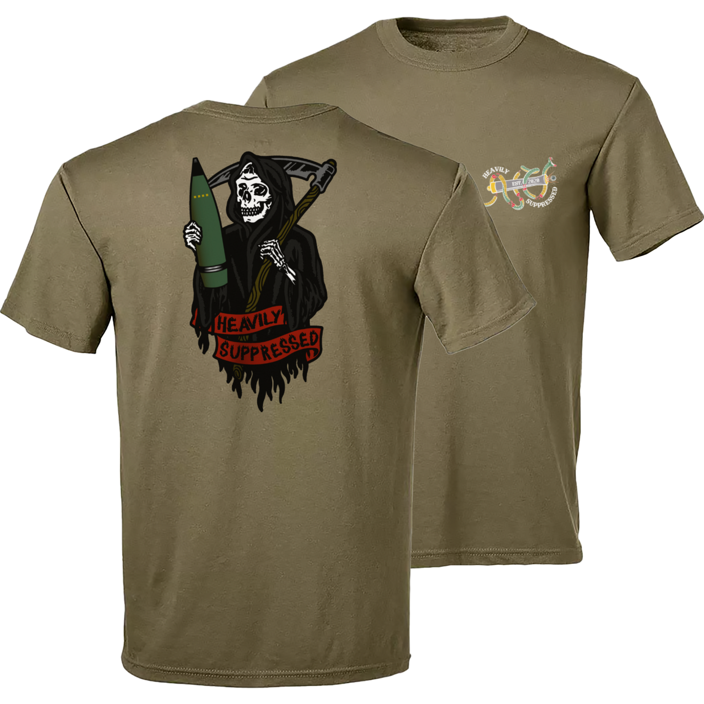 Artillery Reaper Traditional Tattoo Tee