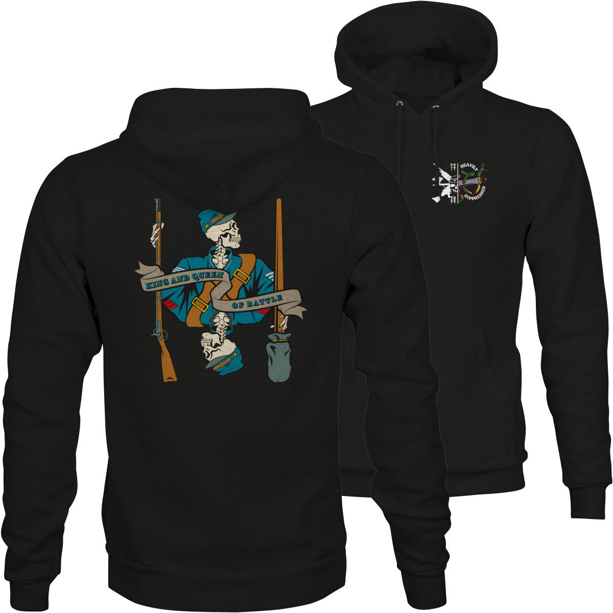 King & Queen Death Card - Hoodie