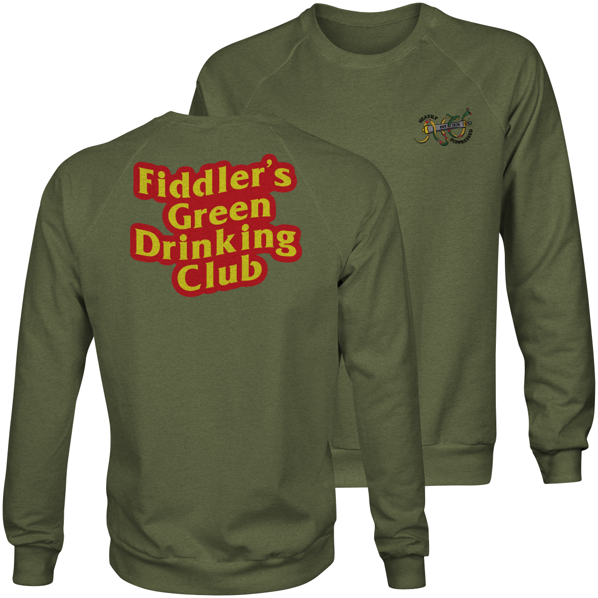 Fiddler's Green Drinking Club Sweatshirt - artillery sweatshirt