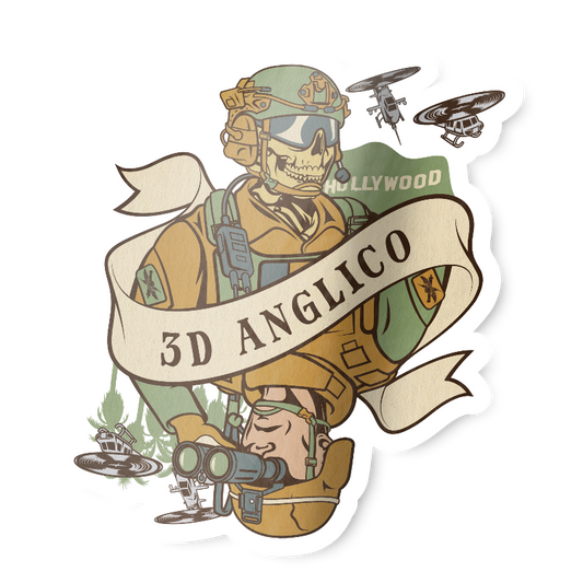 3rd ANGLICO Death Card Sticker