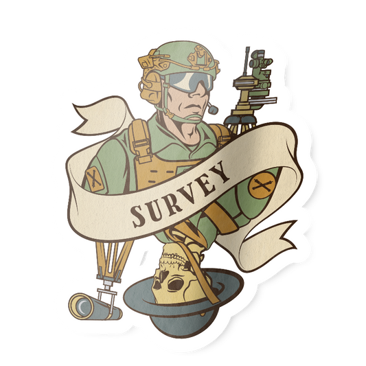 Survey Death Card Sticker